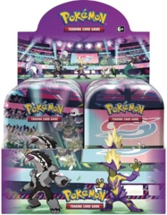 Pokemon Galar POWER Mini Tins Display (10 tins) -- PURPLE BOX